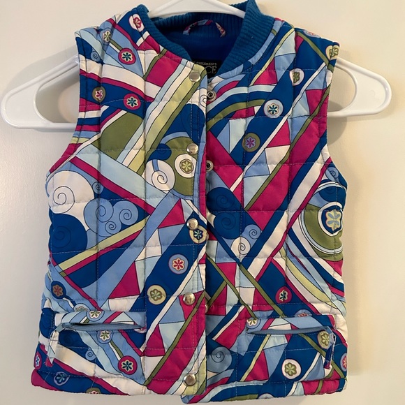 The Children’s Place colorful puffer vest. Sz 4T - Picture 1 of 7